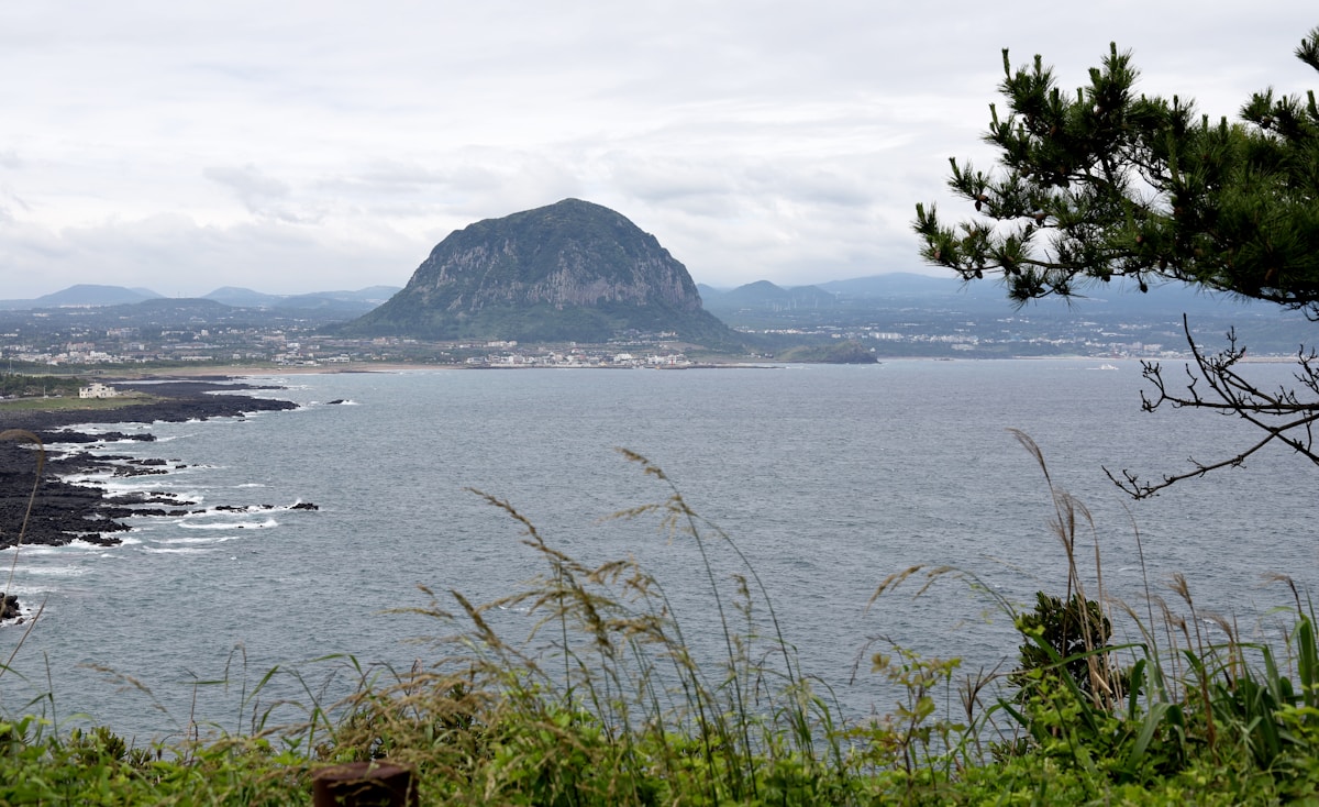 Jeju Island coastline and volcanic landscape South Korea