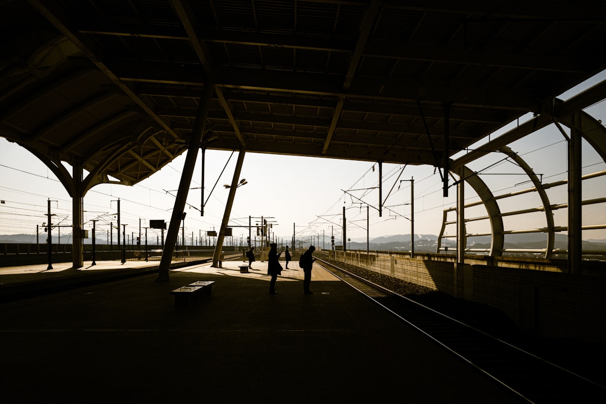 Travellers waiting on a train platform - KTX and KORAIL Pass guide for South Korea