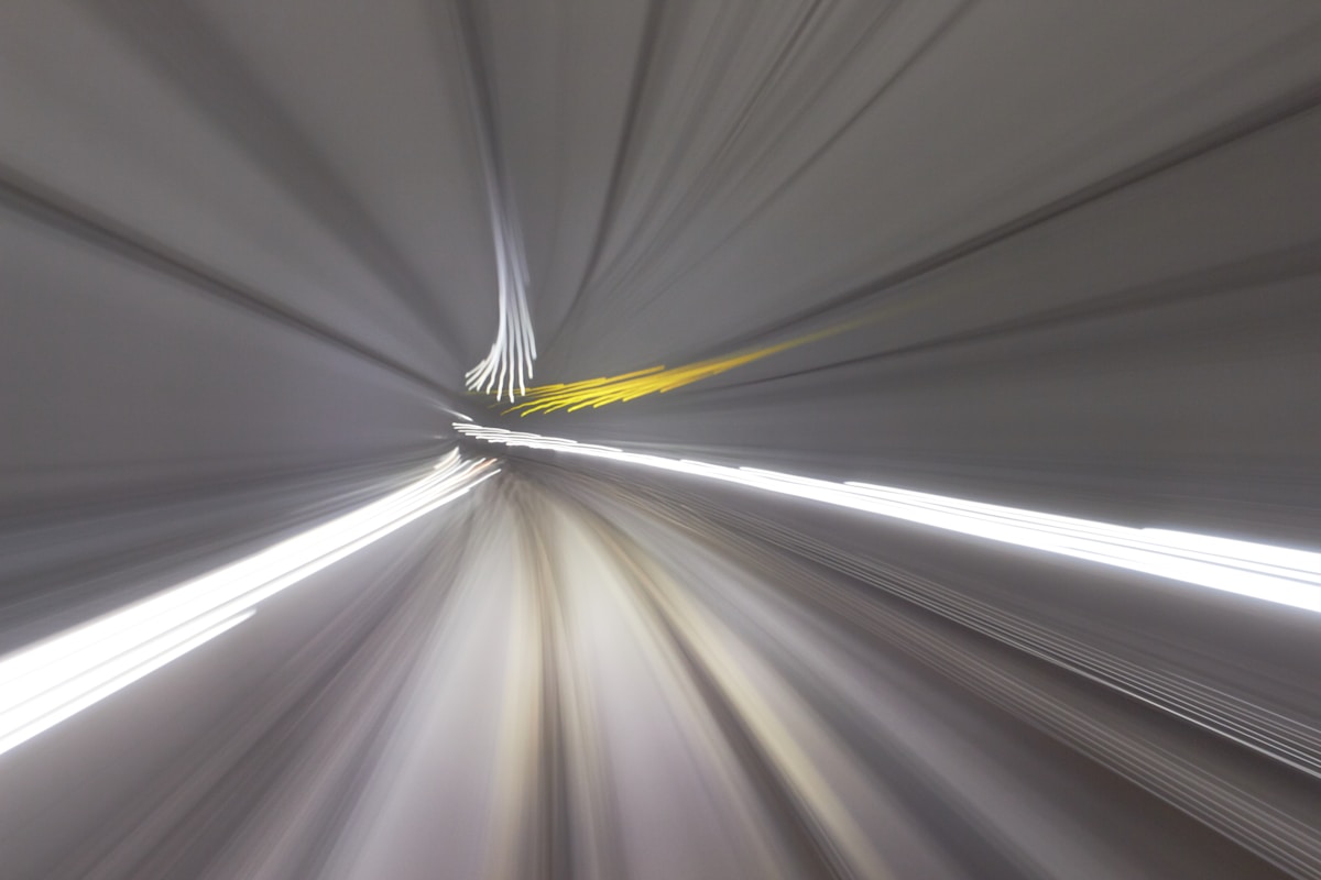 Train speeding through a Seoul metro tunnel - T-money card and Seoul transport guide